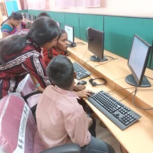helping differentlyabled children with Career Guidance Test at Vincent Ferrer RDT school March 2023